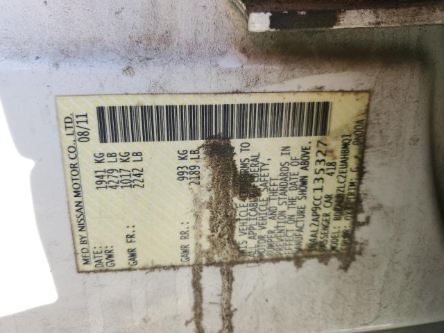 1N4AL2AP9CC135327 - 2012 NISSAN ALTIMA BASE Biały zdjęcie 12