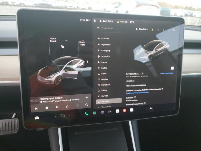 5YJ3E1EA7KF424706 - 2019 TESLA MODEL 3 GRAY photo 9