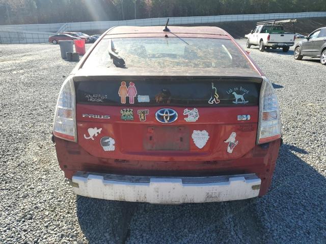 JTDKN3DUXA1107030 - 2010 TOYOTA PRIUS წითელი ფოტო 6