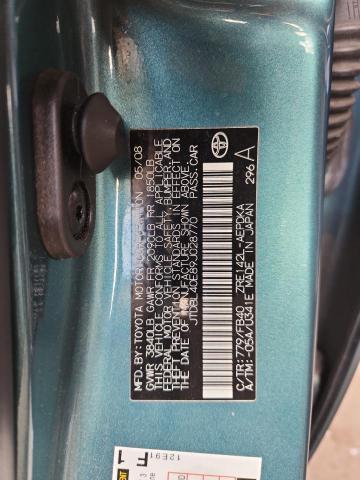 JTDBL40E89J028770 - 2009 TOYOTA COROLLA BASE TURQUOISE photo 12