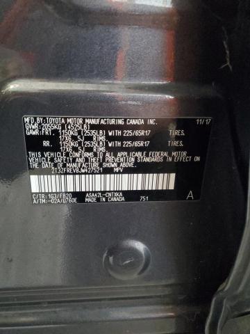 2T3ZFREV8JW427521 - 2018 TOYOTA RAV4 LE Сұр фото 13