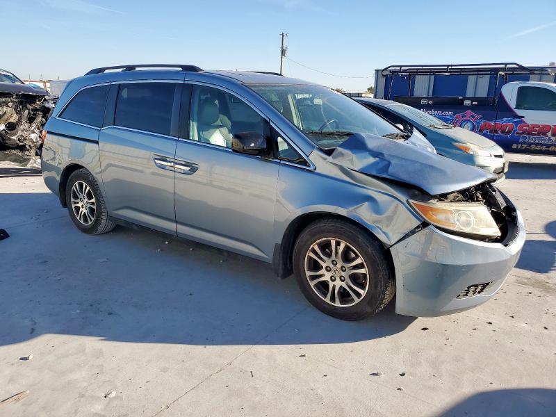5FNRL5H69DB025863 - 2013 HONDA ODYSSEY EXL BLUE photo 4