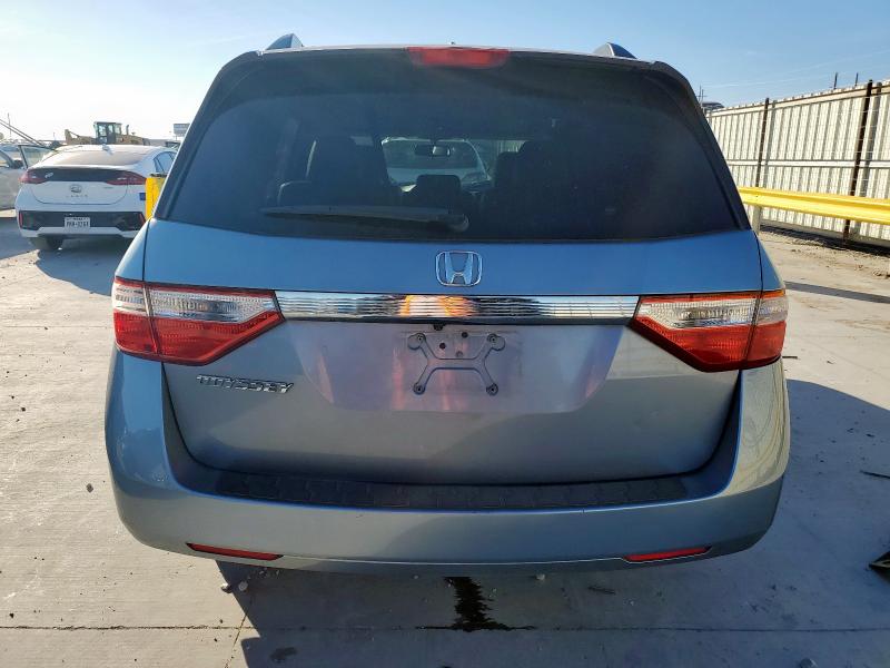 5FNRL5H69DB025863 - 2013 HONDA ODYSSEY EXL BLUE photo 6