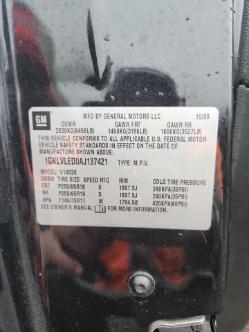 1GKLVLED0AJ137421 - 2010 GMC ACADIA SLE GRAY photo 13