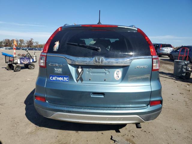 5J6RM4H76FL009436 - 2015 HONDA CR-V EXL BLUE photo 6