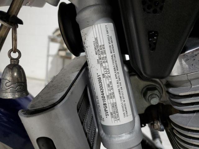 5VPGB16D443003661 - 2004 VICTORY MOTORCYCLES VEGAS 蓝色 照片 9