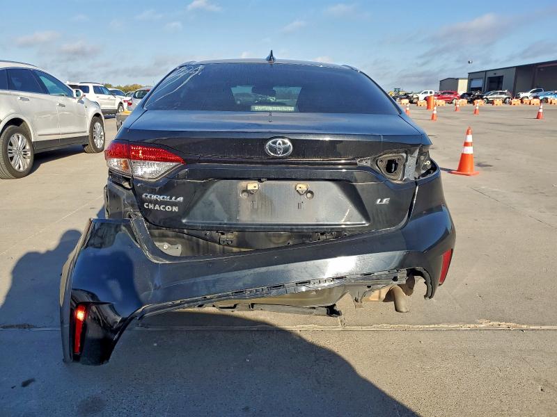 5YFEPRAE4LP073396 - 2020 TOYOTA COROLLA LE BLACK photo 6