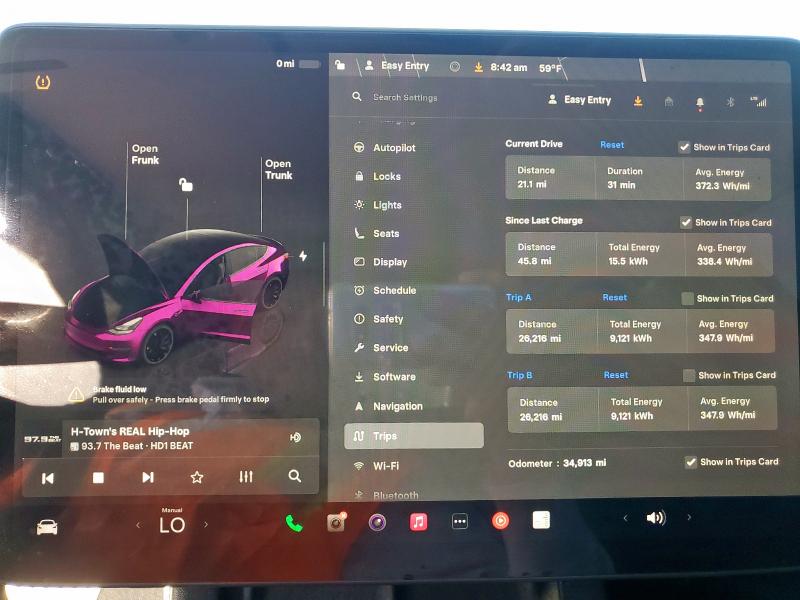 5YJ3E1EC1PF667355 - 2023 TESLA MODEL 3 Siyah fotoğraf 9