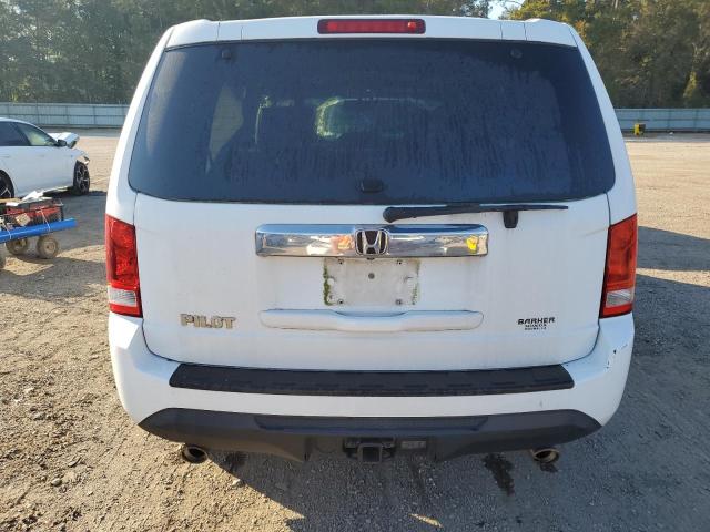 5FNYF3H59DB036117 - 2013 HONDA PILOT EXL WHITE photo 6