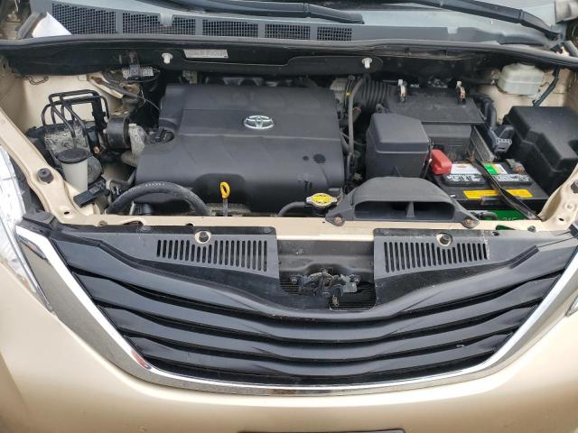 5TDKK3DC4CS243627 - 2012 TOYOTA SIENNA LE GOLD photo 11