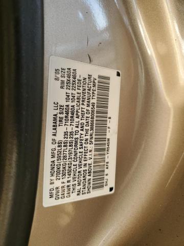 5FNRL38866B006549 - 2006 HONDA ODYSSEY TOURING GOLD photo 13