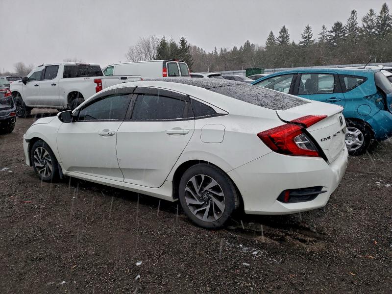 2HGFC2F89HH019097 - 2017 HONDA CIVIC EX WHITE photo 2