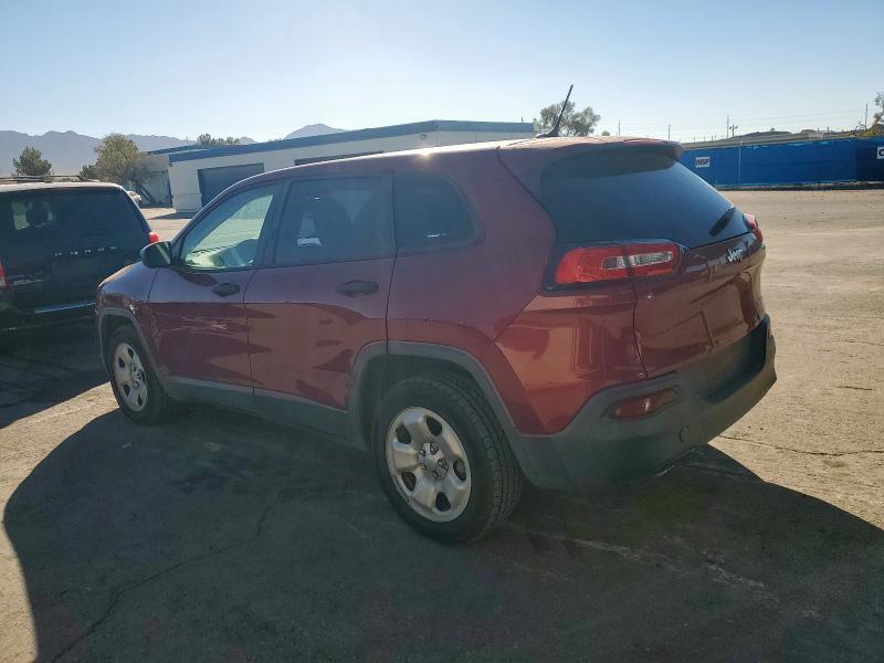 1C4PJLAB8EW270496 - 2014 JEEP CHEROKEE SPORT BURGUNDY photo 2