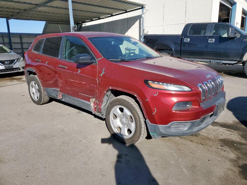 1C4PJLAB8EW270496 - 2014 JEEP CHEROKEE SPORT BURGUNDY photo 4