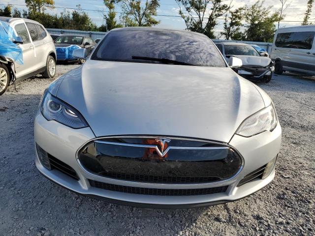 5YJSA1H16EFP35647 - 2014 TESLA MODEL S SILVER photo 5