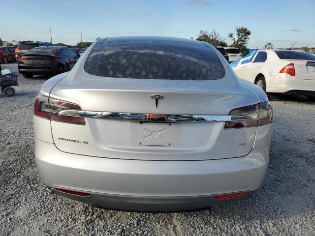 5YJSA1H16EFP35647 - 2014 TESLA MODEL S SILVER photo 6