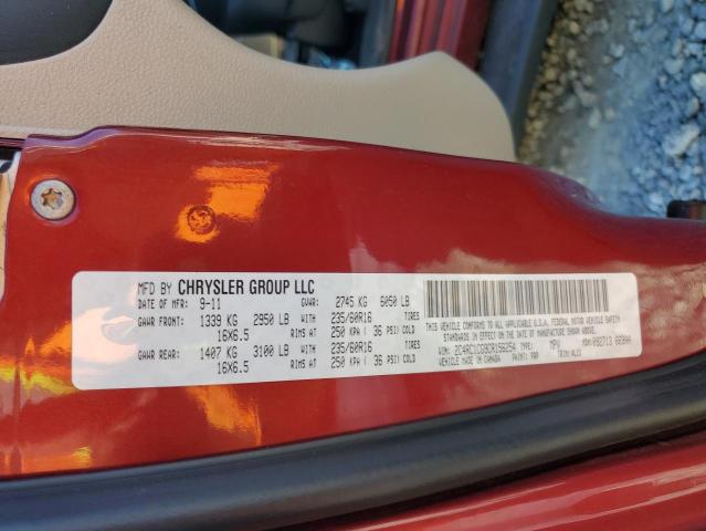 2C4RC1CG9CR156254 - 2012 CHRYSLER TOWN & COU TOURING L BURGUNDY photo 14