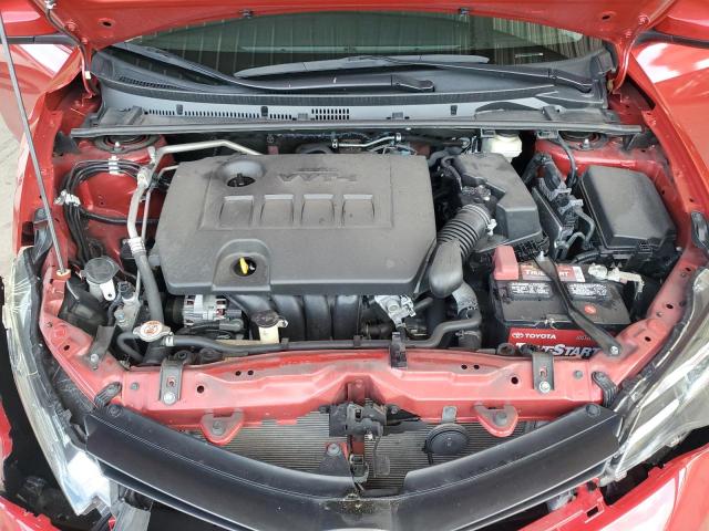 5YFBURHE0KP878392 - 2019 TOYOTA COROLLA L RED photo 11