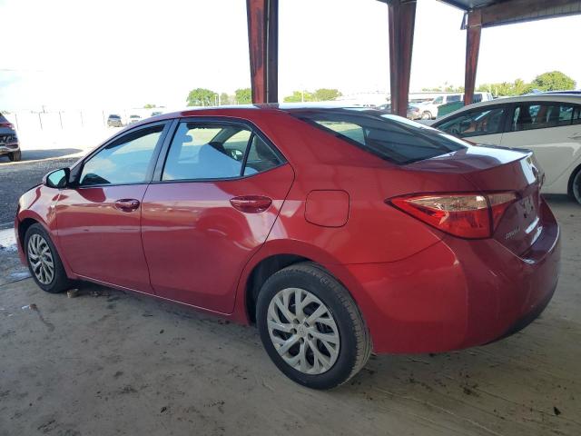 5YFBURHE0KP878392 - 2019 TOYOTA COROLLA L RED photo 2