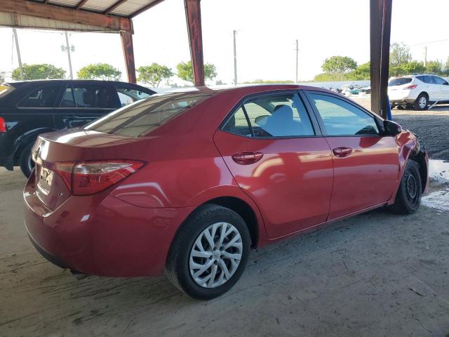 5YFBURHE0KP878392 - 2019 TOYOTA COROLLA L RED photo 3