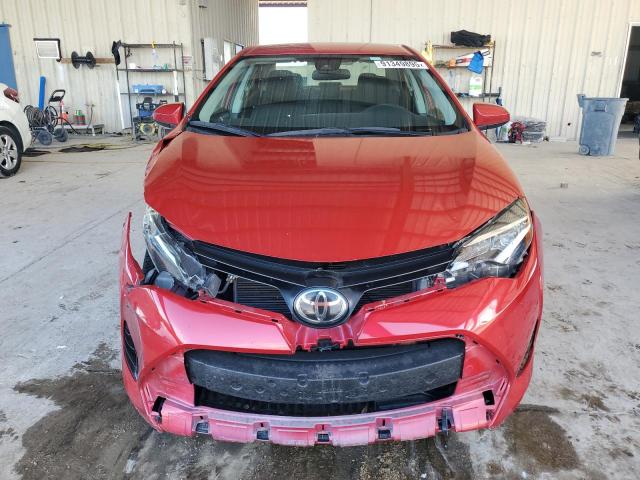5YFBURHE0KP878392 - 2019 TOYOTA COROLLA L RED photo 5