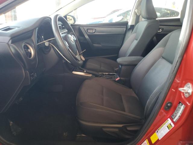 5YFBURHE0KP878392 - 2019 TOYOTA COROLLA L RED photo 7