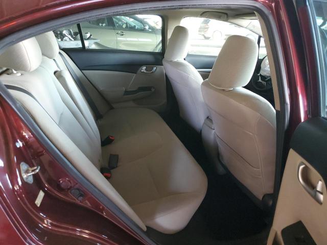19XFB2F86DE078227 - 2013 HONDA CIVIC EX RED photo 10
