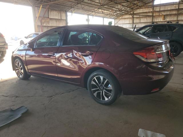19XFB2F86DE078227 - 2013 HONDA CIVIC EX RED photo 2