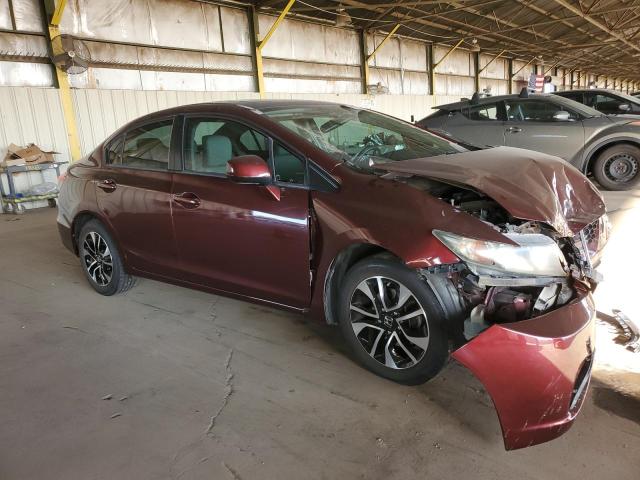 19XFB2F86DE078227 - 2013 HONDA CIVIC EX RED photo 4