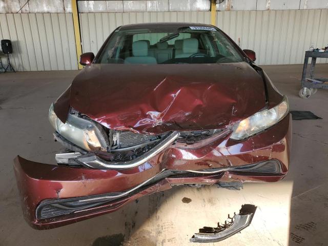 19XFB2F86DE078227 - 2013 HONDA CIVIC EX RED photo 5