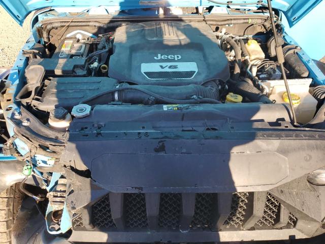 1C4AJWAG5HL583403 - 2017 JEEP WRANGLER SPORT BLUE photo 11