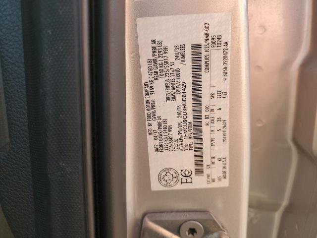 1FMCU9GD3HUD61429 - 2017 FORD ESCAPE SE ვერცხლისფერი ფოტო 13