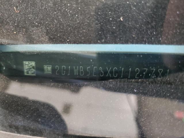 2G1WB5E3XC1127781 - 2012 CHEVROLET IMPALA LT WHITE photo 12