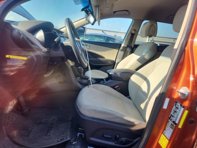 5XYZU3LB6HG460568 - 2017 HYUNDAI SANTA FE S ORANGE photo 7