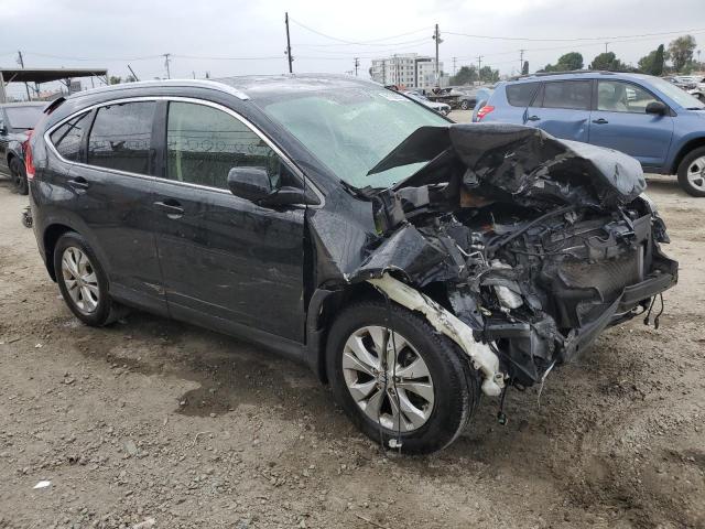 JHLRM4H71CC010952 - 2012 HONDA CR-V EXL BLACK photo 4