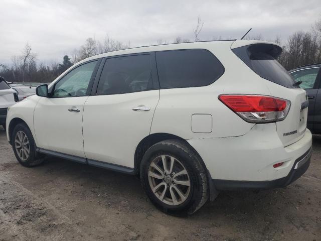 5N1AR2MMXEC734312 - 2014 NISSAN PATHFINDER S WHITE photo 2