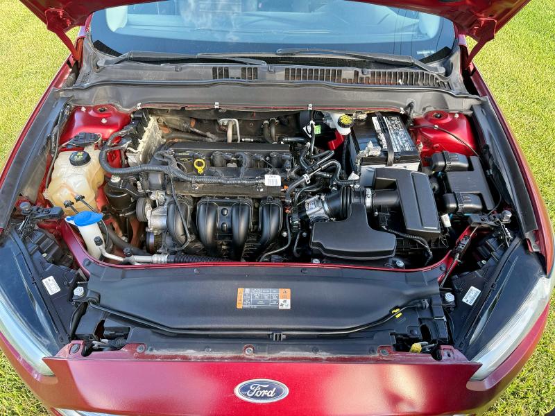 3FA6P0H71FR164038 - 2015 FORD FUSION SE RED photo 7