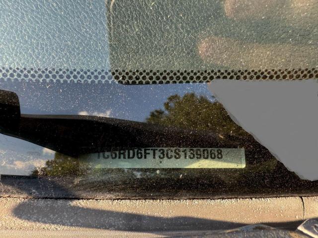 1C6RD6FT3CS139068 - 2012 DODGE RAM 1500 ST BLACK photo 10