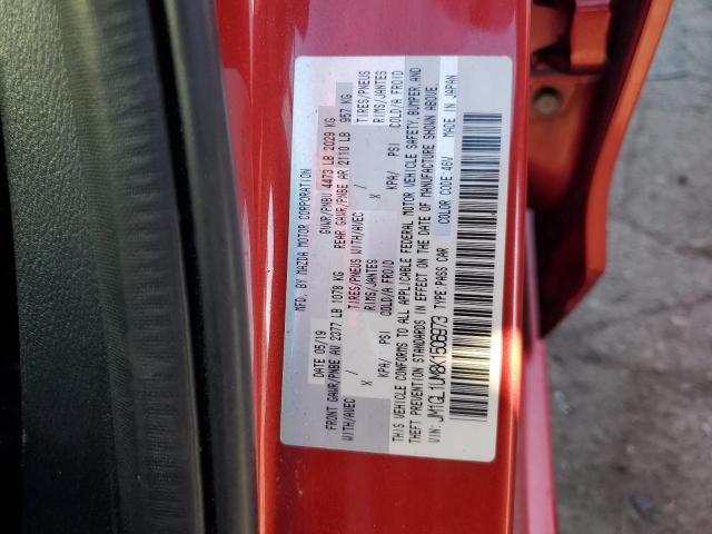 JM1GL1UM8K1506973 - 2019 MAZDA 6 SPORT أحمر صورة 12