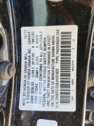 2HGFC1E56JH701832 - 2018 HONDA CIVIC SI 黑色 照片 12