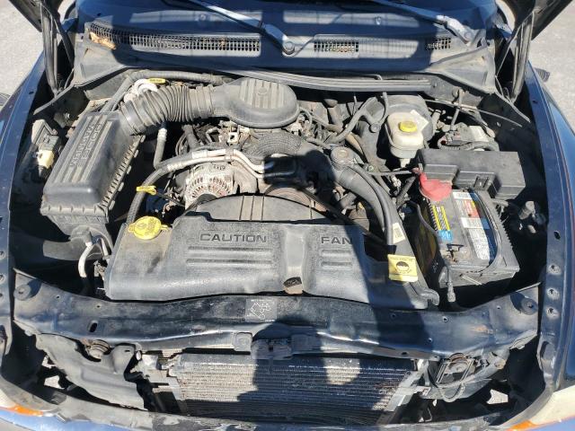 1B7HG48X12S691831 - 2002 DODGE DAKOTA QUAD SLT Чорний фото 11