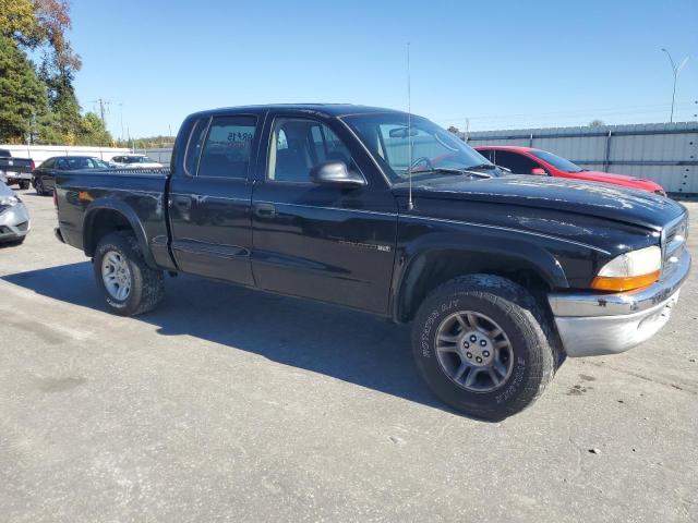 1B7HG48X12S691831 - 2002 DODGE DAKOTA QUAD SLT Чорний фото 4