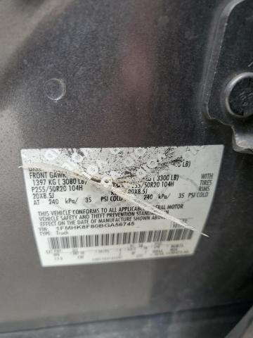 1FMHK8F80BGA56745 - 2011 FORD EXPLORER LIMITED GRAY photo 13