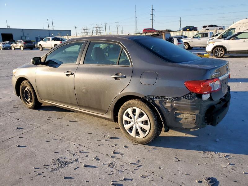 2T1BU4EE7BC655161 - 2011 TOYOTA COROLLA BASE GRAY photo 2