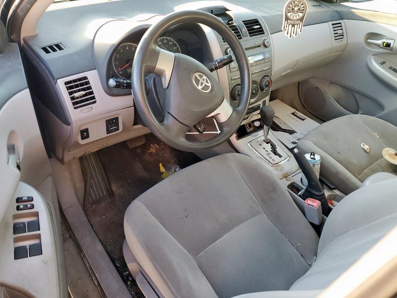 2T1BU4EE7BC655161 - 2011 TOYOTA COROLLA BASE GRAY photo 8