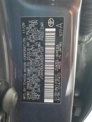 JTDKN3DUXA5097169 - 2010 TOYOTA PRIUS 灰色 照片 12