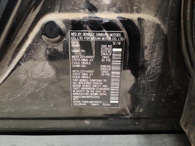 KNMAT2MV0KP527253 - 2019 NISSAN ROGUE S შავი ფოტო 13