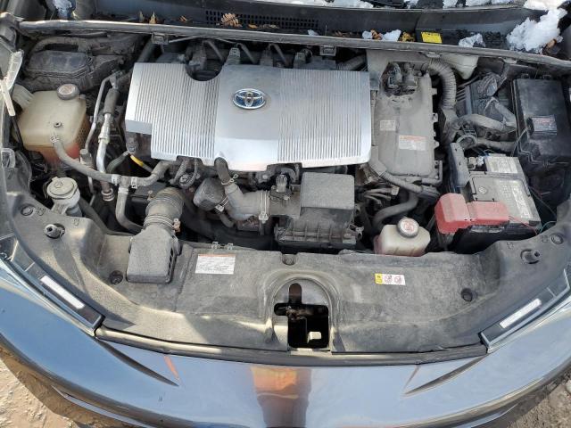 JTDKBRFU6J3071365 - 2018 TOYOTA PRIUS رمادي صورة 11