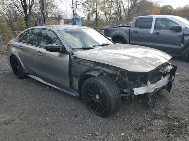 WBS33AY05MFL21137 - 2021 BMW M3 COMPETITION GRAY photo 4