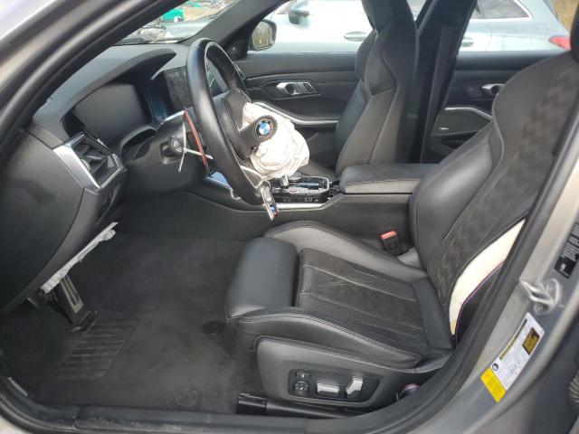 WBS33AY05MFL21137 - 2021 BMW M3 COMPETITION GRAY photo 7